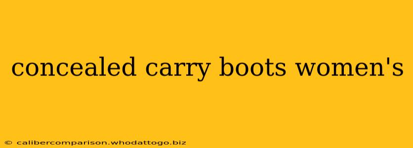 concealed carry boots women's