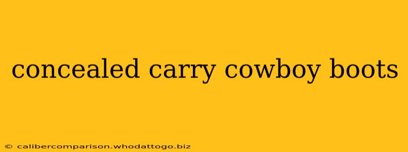 concealed carry cowboy boots