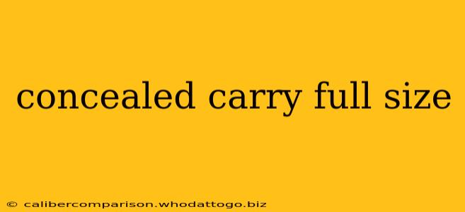 concealed carry full size