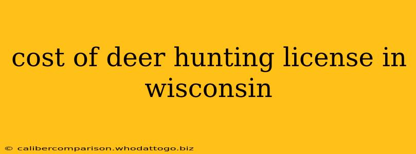 cost of deer hunting license in wisconsin