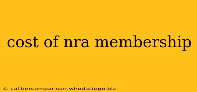 cost of nra membership