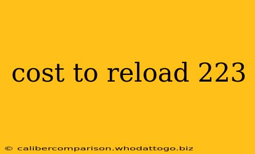 cost to reload 223