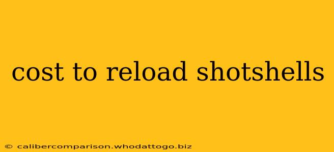 cost to reload shotshells