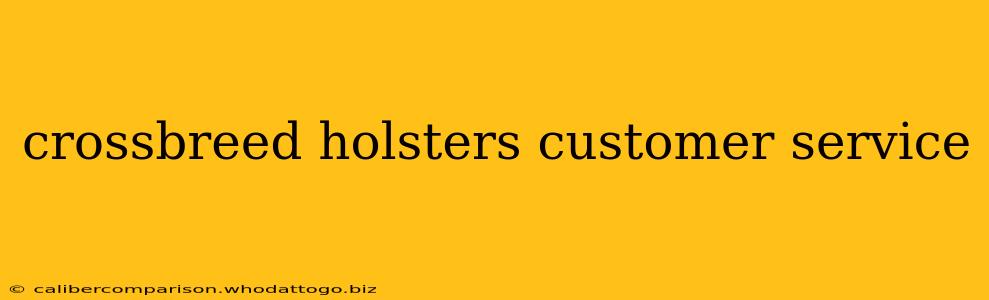 crossbreed holsters customer service