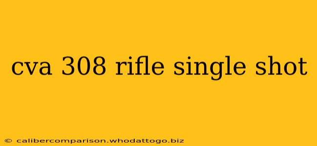 cva 308 rifle single shot