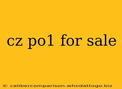 cz po1 for sale