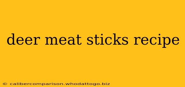 deer meat sticks recipe