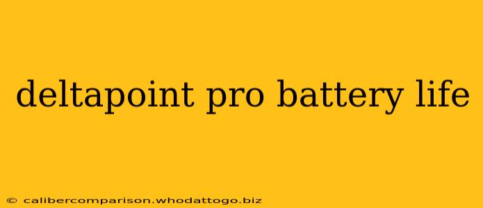 deltapoint pro battery life