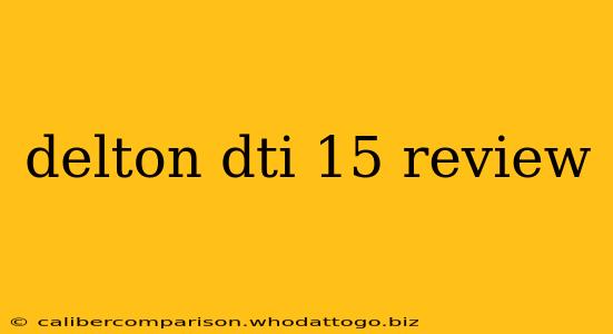 delton dti 15 review