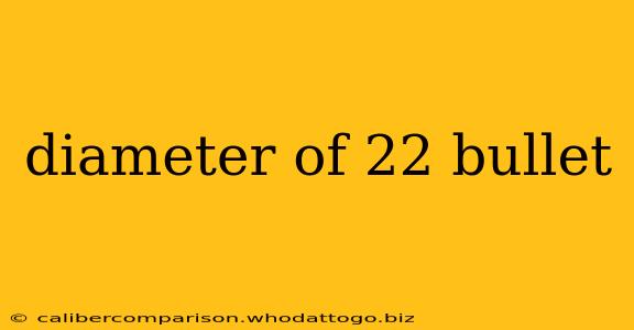 diameter of 22 bullet