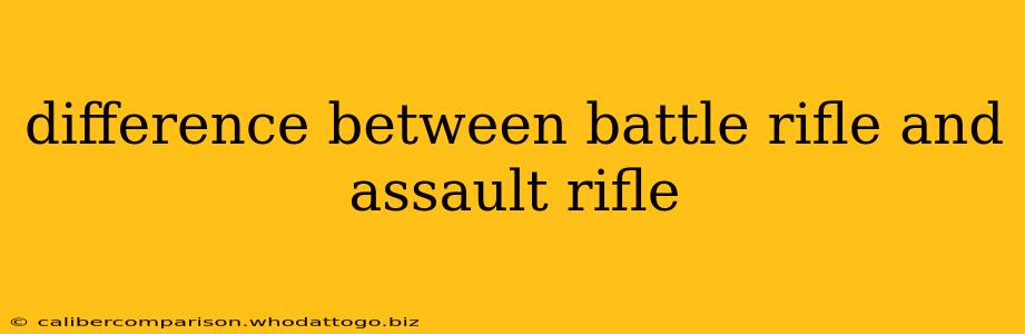 difference between battle rifle and assault rifle