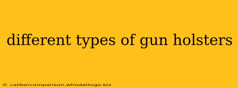 different types of gun holsters