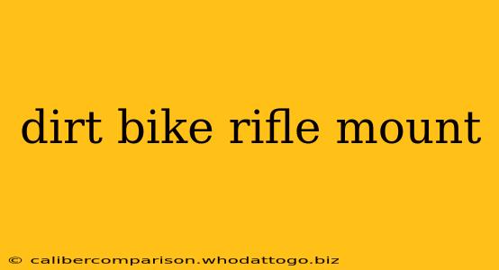 dirt bike rifle mount