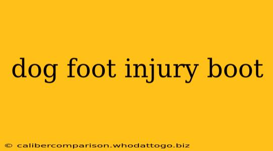 dog foot injury boot