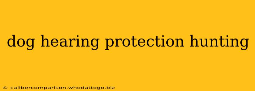 dog hearing protection hunting