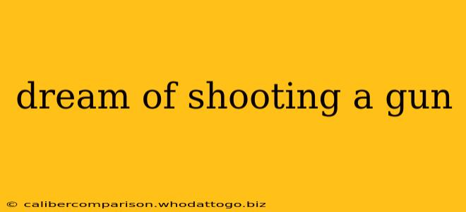 dream of shooting a gun