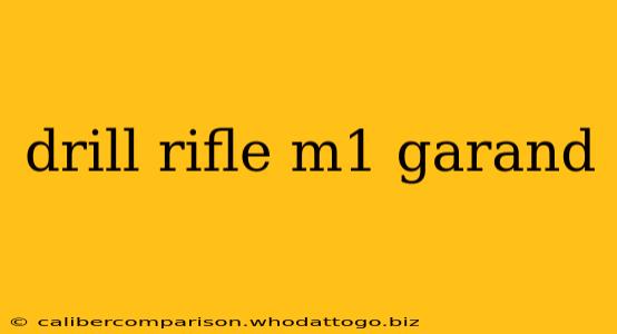 drill rifle m1 garand