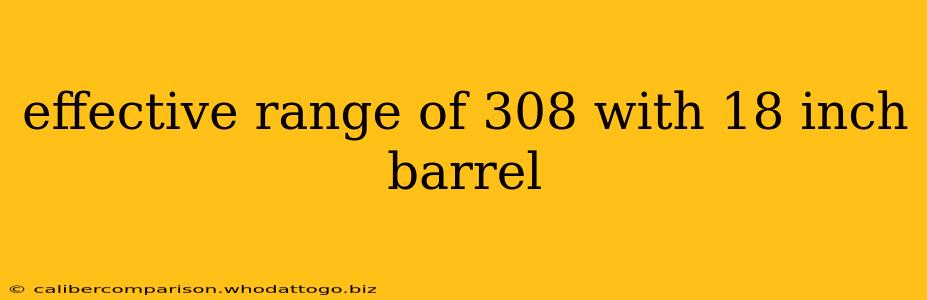 effective range of 308 with 18 inch barrel