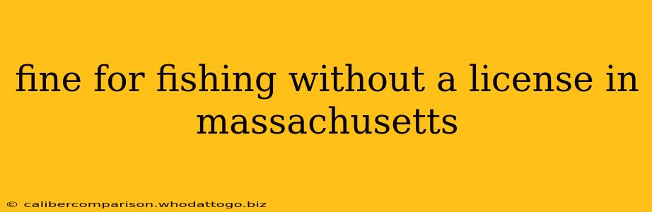 fine for fishing without a license in massachusetts