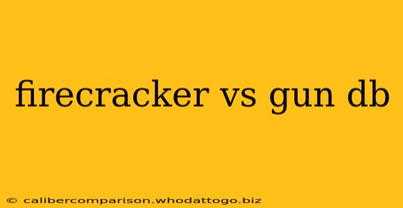 firecracker vs gun db