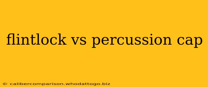 flintlock vs percussion cap