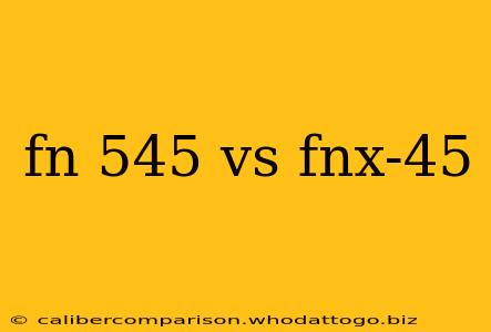 fn 545 vs fnx-45