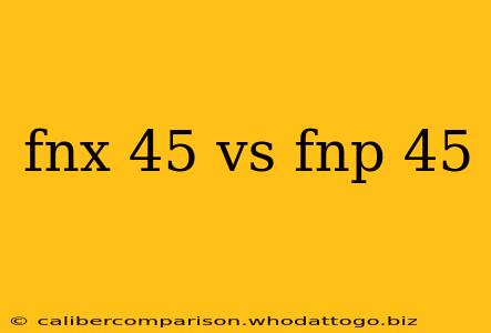 fnx 45 vs fnp 45