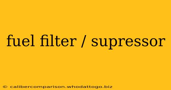 fuel filter / supressor