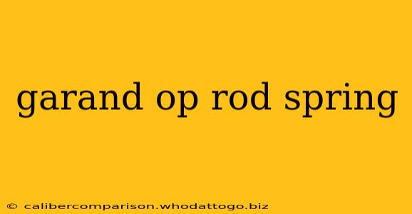 garand op rod spring