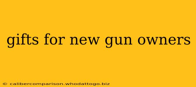 gifts for new gun owners