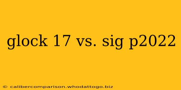 glock 17 vs. sig p2022