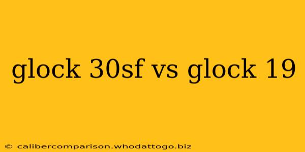 glock 30sf vs glock 19