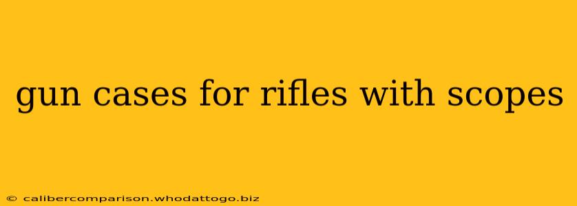 gun cases for rifles with scopes