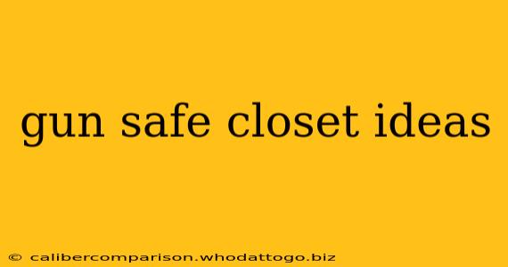 gun safe closet ideas