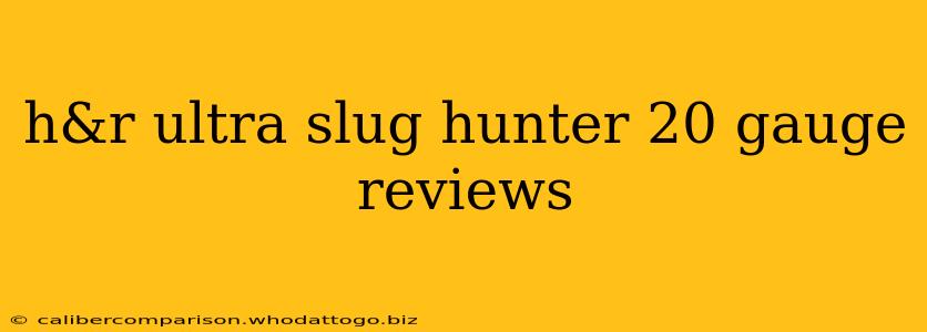 h&r ultra slug hunter 20 gauge reviews