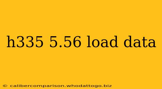 h335 5.56 load data