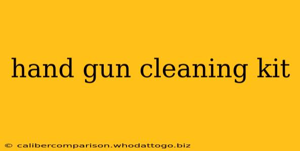 hand gun cleaning kit