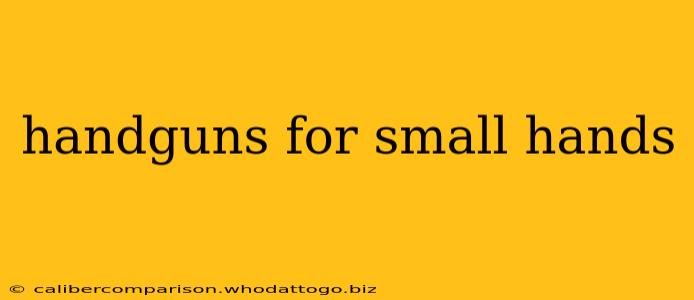 handguns for small hands