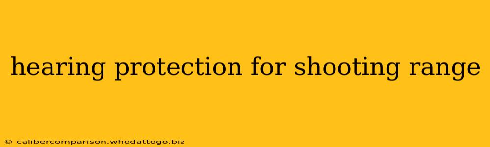 hearing protection for shooting range