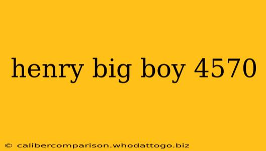 henry big boy 4570