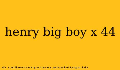 henry big boy x 44