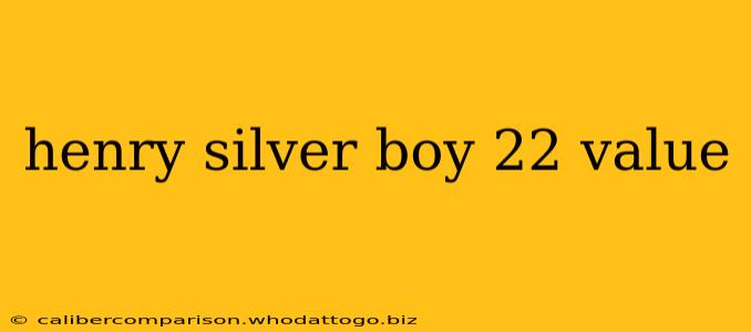 henry silver boy 22 value