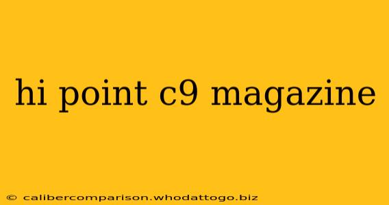 hi point c9 magazine