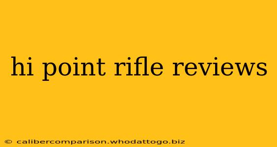 hi point rifle reviews