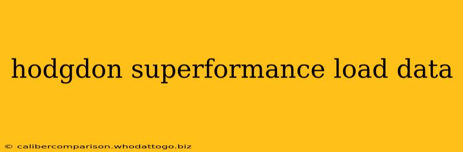 hodgdon superformance load data