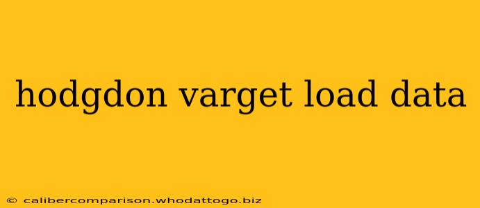 hodgdon varget load data