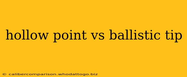 hollow point vs ballistic tip