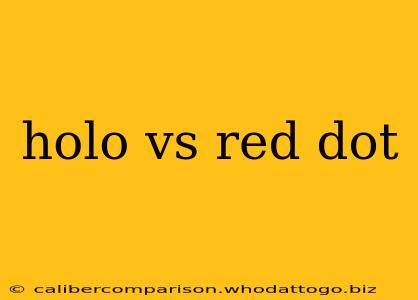 holo vs red dot