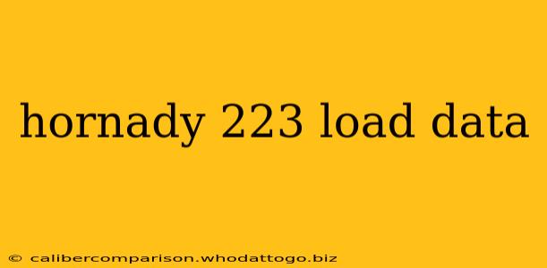 hornady 223 load data