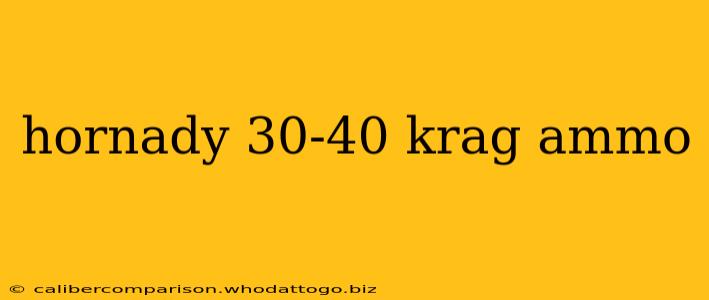 hornady 30-40 krag ammo